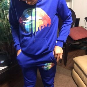 Deep Blue Sweatsuit 2 piece